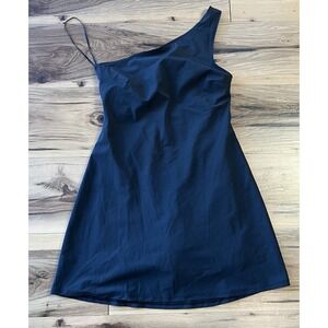 Abercrombie & Fitch One Shoulder Black Active Dress XSP Built In Shorts